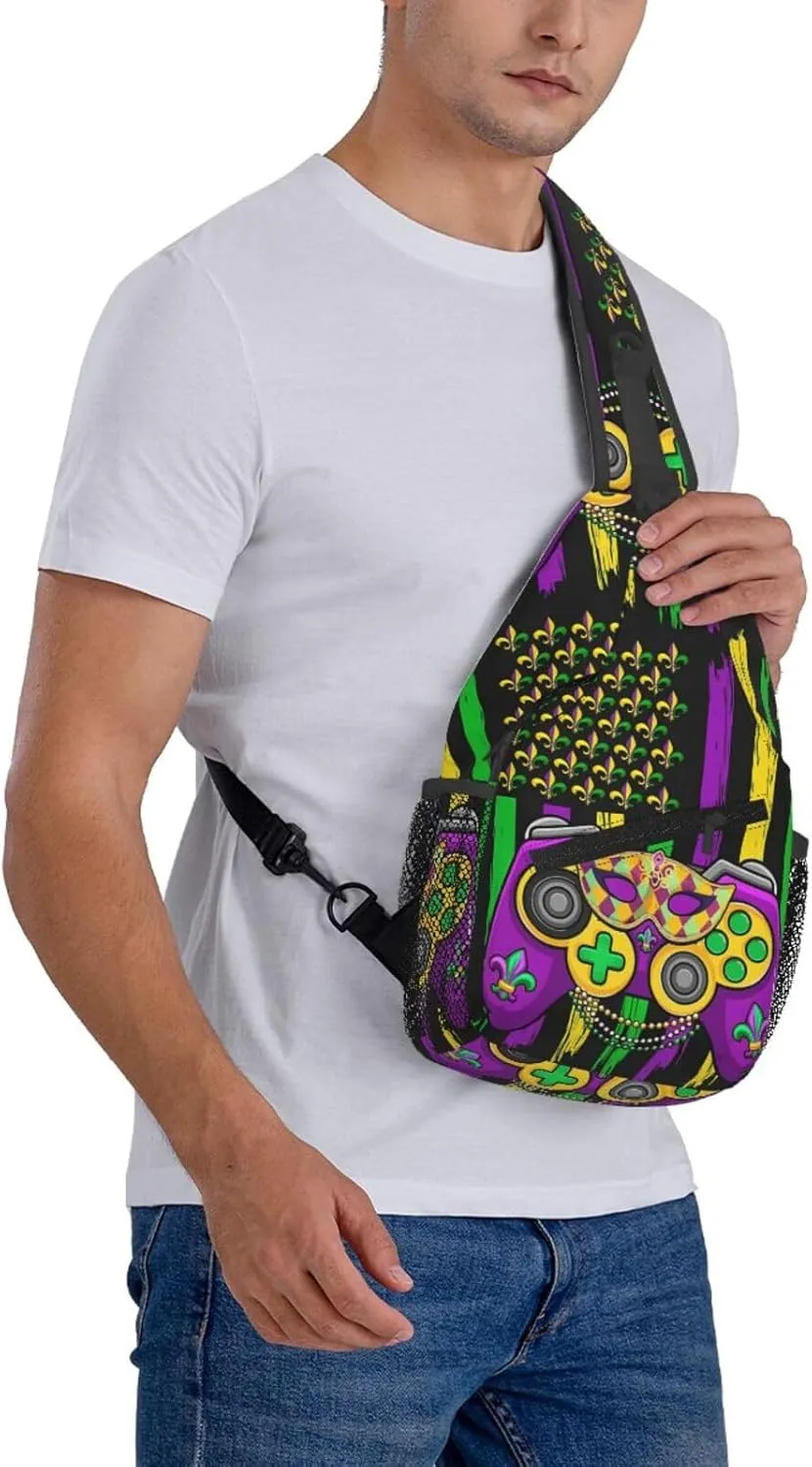 Mardi Gras Dear Liver Today Will Be A Rough One Sling Bag Crossbody Bag Casual Chest Bags Travel Shoulder Backpack