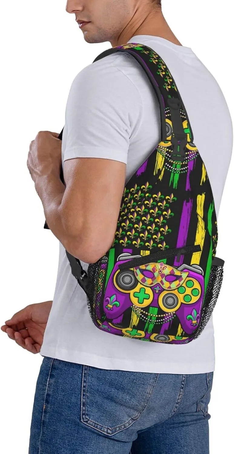 Mardi Gras Dear Liver Today Will Be A Rough One Sling Bag Crossbody Bag Casual Chest Bags Travel Shoulder Backpack