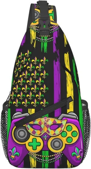 Mardi Gras Dear Liver Today Will Be A Rough One Sling Bag Crossbody Bag Casual Chest Bags Travel Shoulder Backpack