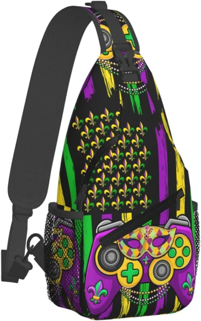 Mardi Gras Dear Liver Today Will Be A Rough One Sling Bag Crossbody Bag Casual Chest Bags Travel Shoulder Backpack