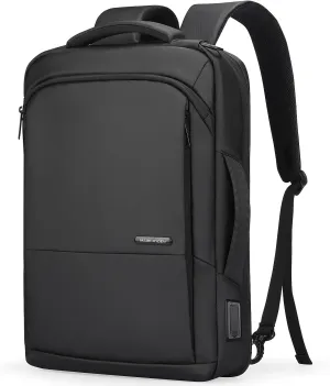 MARK RYDEN Slim Backpack for Men, 15.6 Inch Laptop Backpack, 3 in 1 Waterproof High Tech Backpack with Removable Buckle and USB Charging Port, Business Backpack Ideal for Working, Daily Life