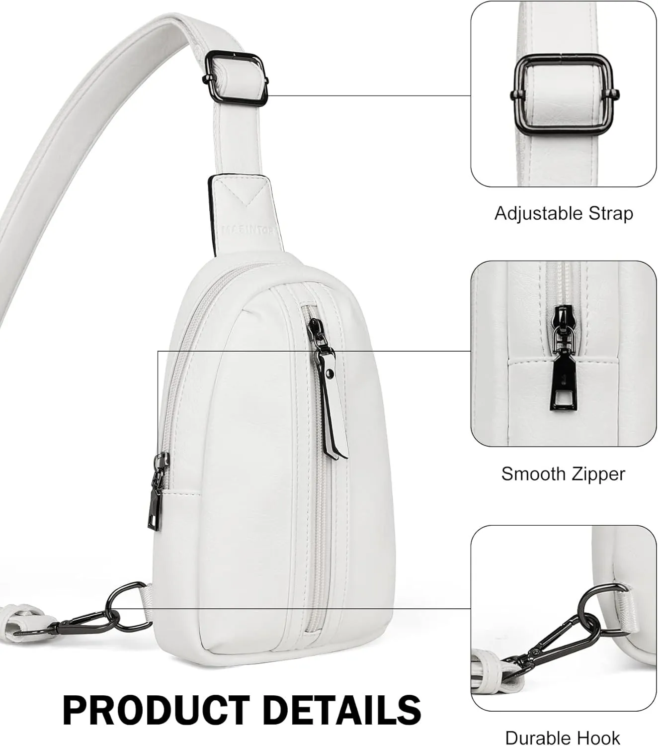 MASINTOR Small Sling Bag for Women Fashion Fanny Pack Crossbody Bags for Women Sling Backpack for Travel