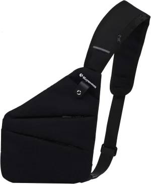 MAYMOONER Men Small Sling Shoulder Crossbody Bag Anti-theft One Strap Casual Chest Bags Slim Backpack Outdoor Hiking Biking