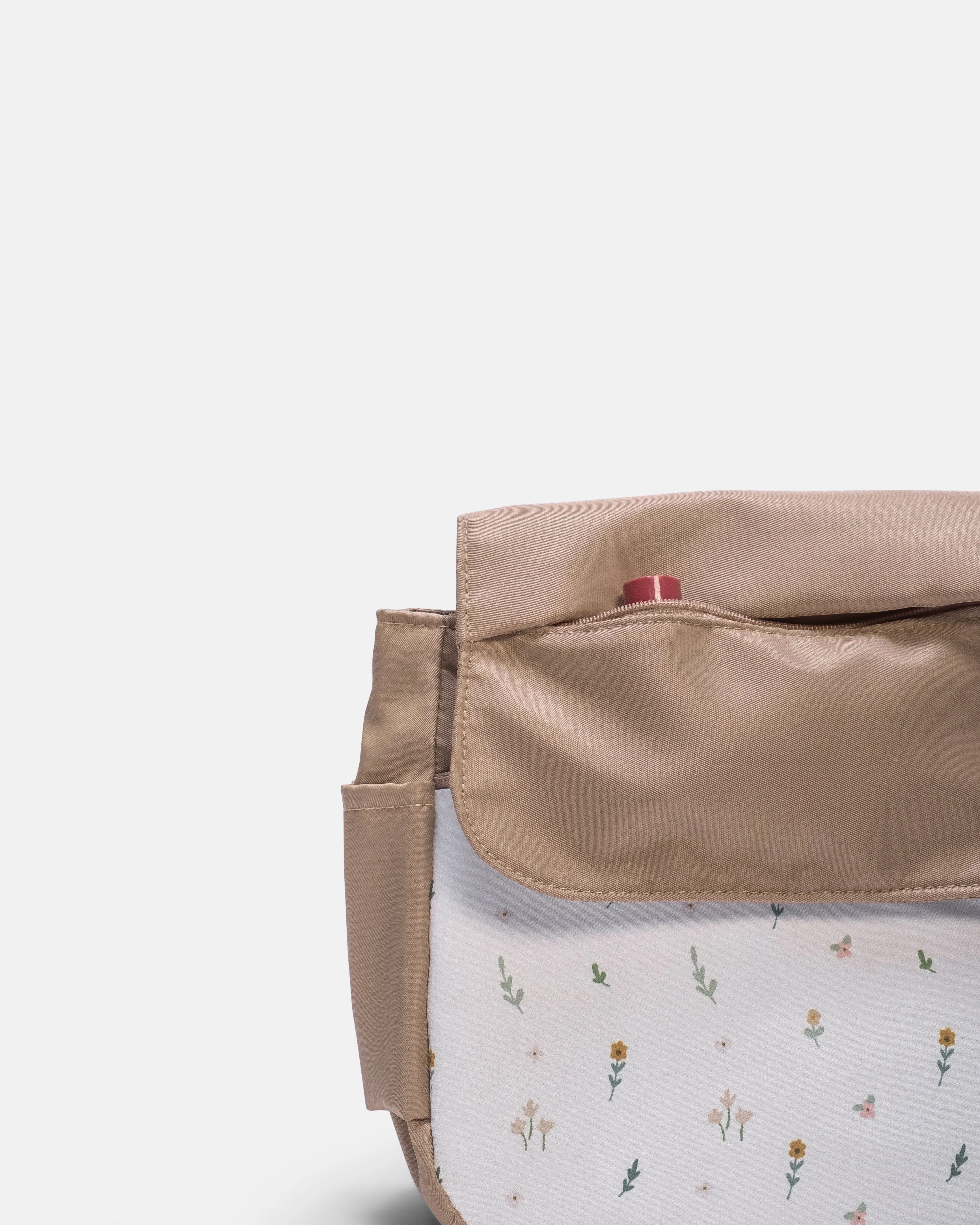 Meadow Floral Beige Multi-Carry Crossbody Bag