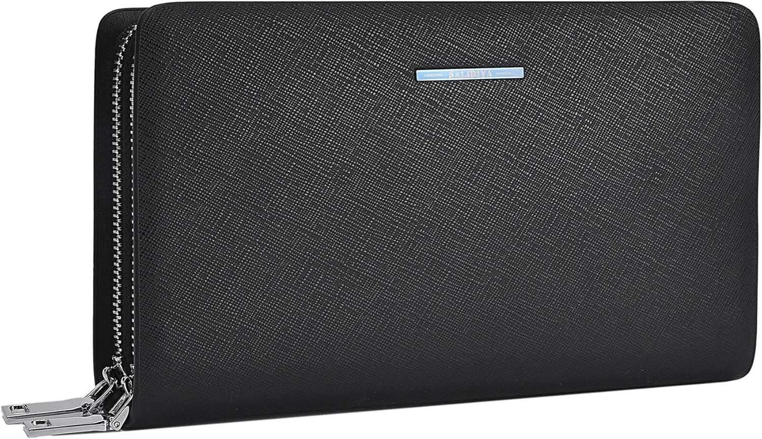Men Clutch Bag Genuine Leather Wallet Long Purse Business Card Holder Case…