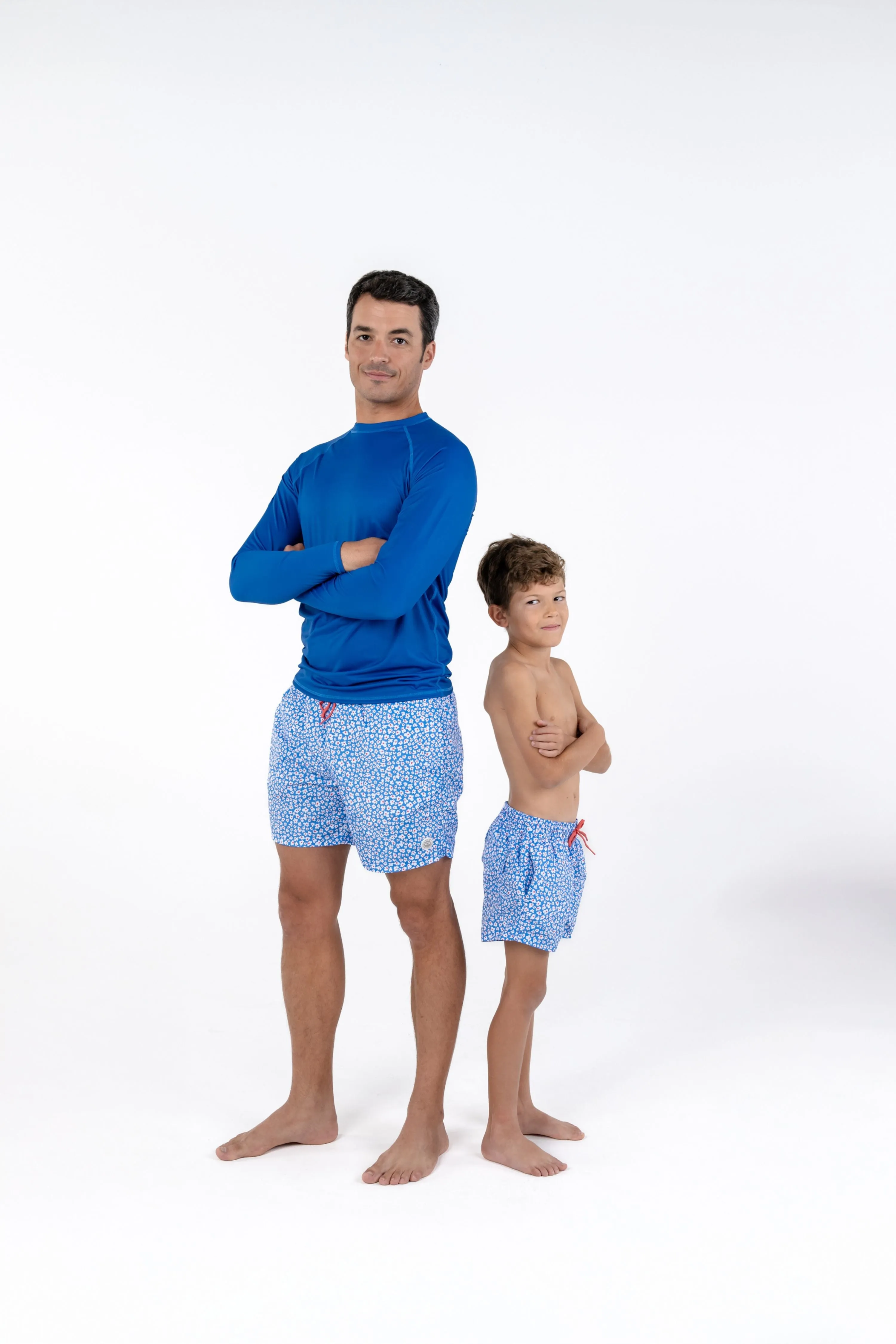 MEN RASH GUARD - LONG SLEEVE  - Deep Blue