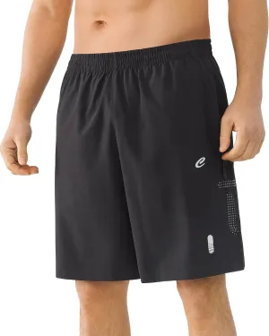 Men's 7" Quick-Dry Hiking Shorts UPF50  Reflective, Lightweight 3 Zipper Pockets Stretch for Running Gym Outdoor