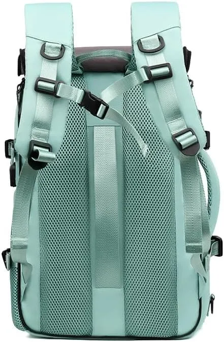 Men's and Women's Large Capacity Travel Backpack Multi functional Portable Luggage Bag Business Travel Laptop Bag,Green