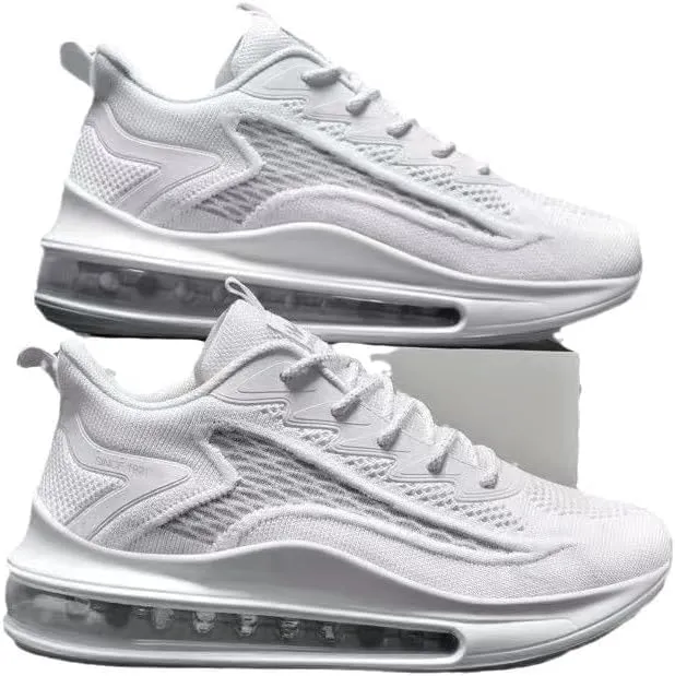 Mens Breathable Mesh Work Non Slip Shoes for Men Lightweight Gym Shoes for Shock Absorbing Sneakers Running Air Cushion Sport Walking