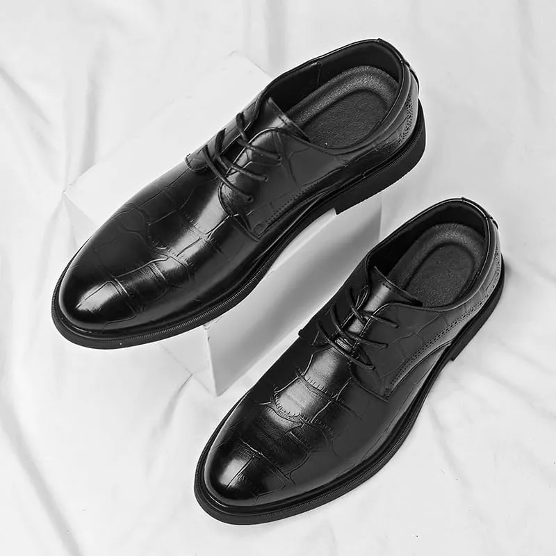Men's Classic Oxfords Shoes Casual Lace Up Dress Shoes Formal Modern Business Derby Shoes for Men(6.5)