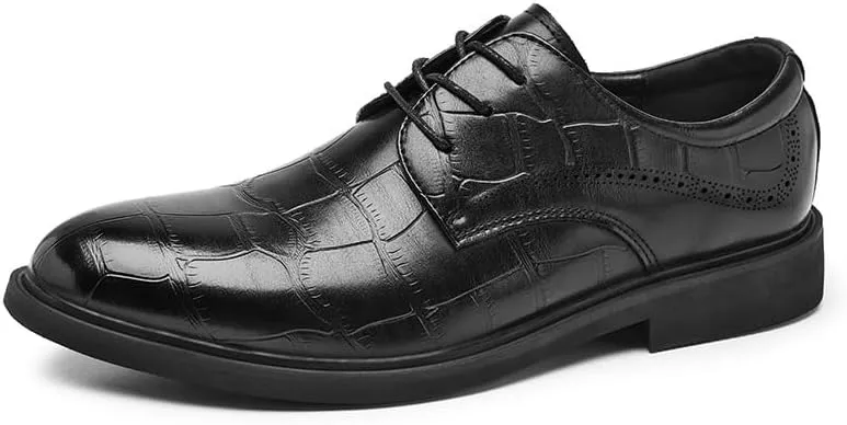 Men's Classic Oxfords Shoes Casual Lace Up Dress Shoes Formal Modern Business Derby Shoes for Men(6.5)