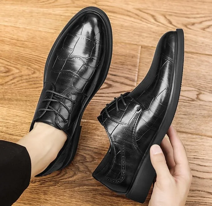 Men's Classic Oxfords Shoes Casual Lace Up Dress Shoes Formal Modern Business Derby Shoes for Men(6.5)