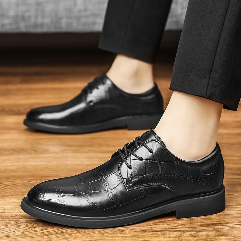 Men's Classic Oxfords Shoes Casual Lace Up Dress Shoes Formal Modern Business Derby Shoes for Men(6.5)