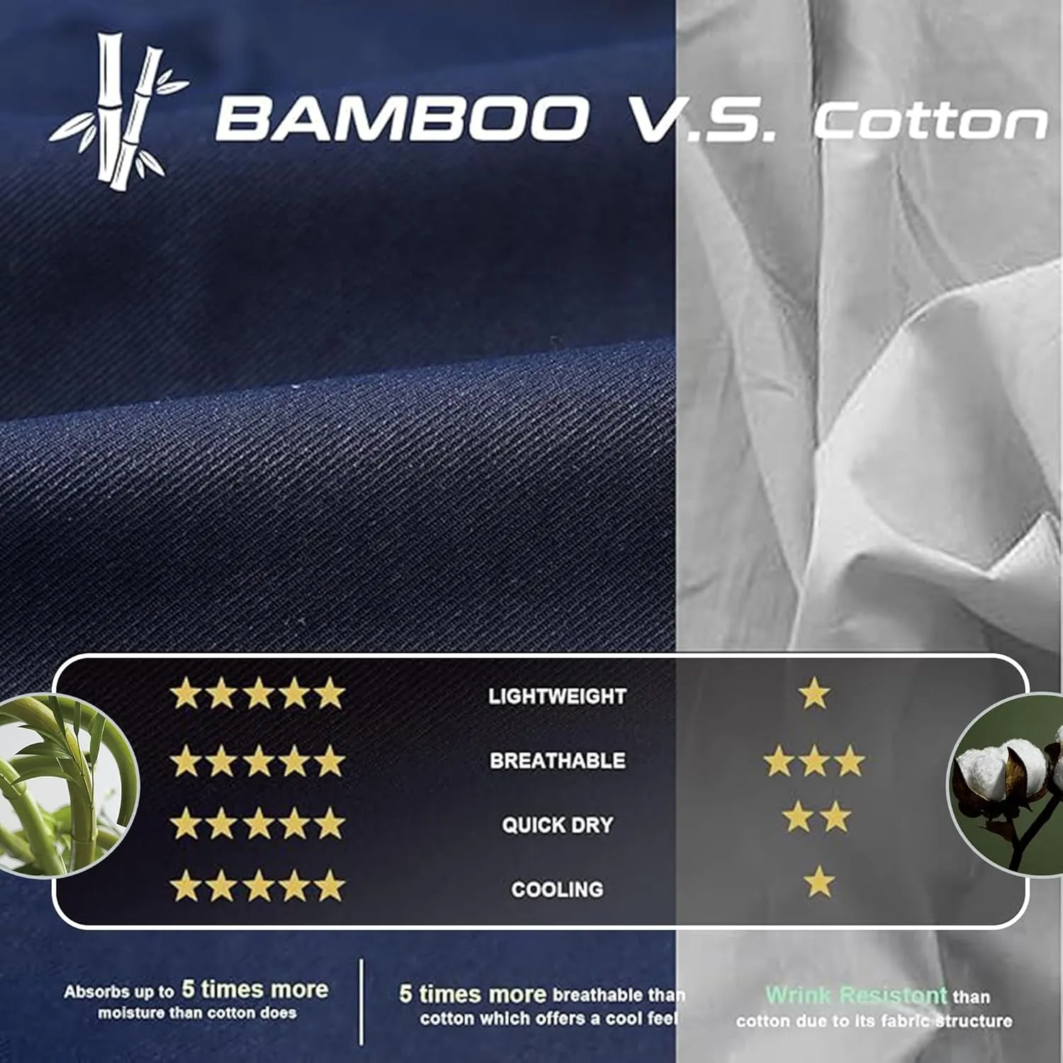 Men's Cooling Athletic Shirts Bamboo Viscose Anti Odor Moisture Wicking Workout Short Sleeve Lightweight Gym Tee