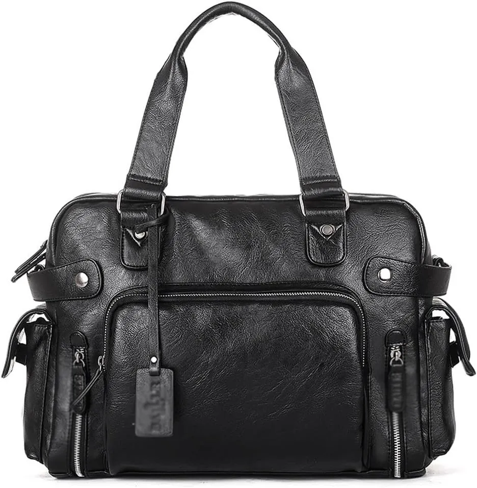 Men's Handbag Winter Men's Crossbody Bag Business Computer Bag PU Leather Shoulder Bag