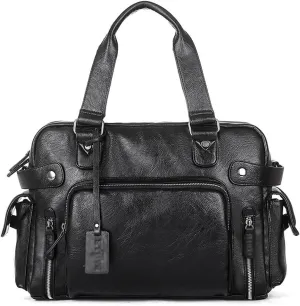 Men's Handbag Winter Men's Crossbody Bag Business Computer Bag PU Leather Shoulder Bag