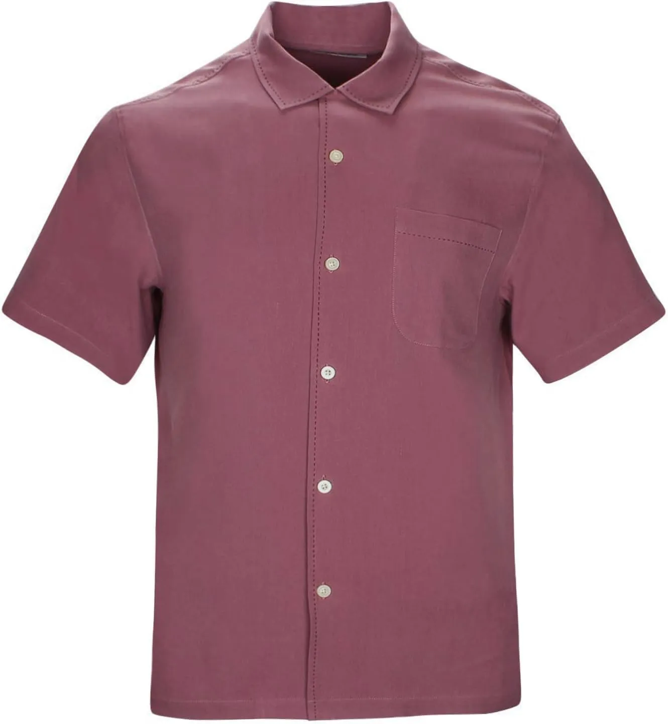 Mens Hawaiian Shirts Silk Botton Down Short Sleeve Shirts Tropical Casual Beach Shirt Camp Shirts