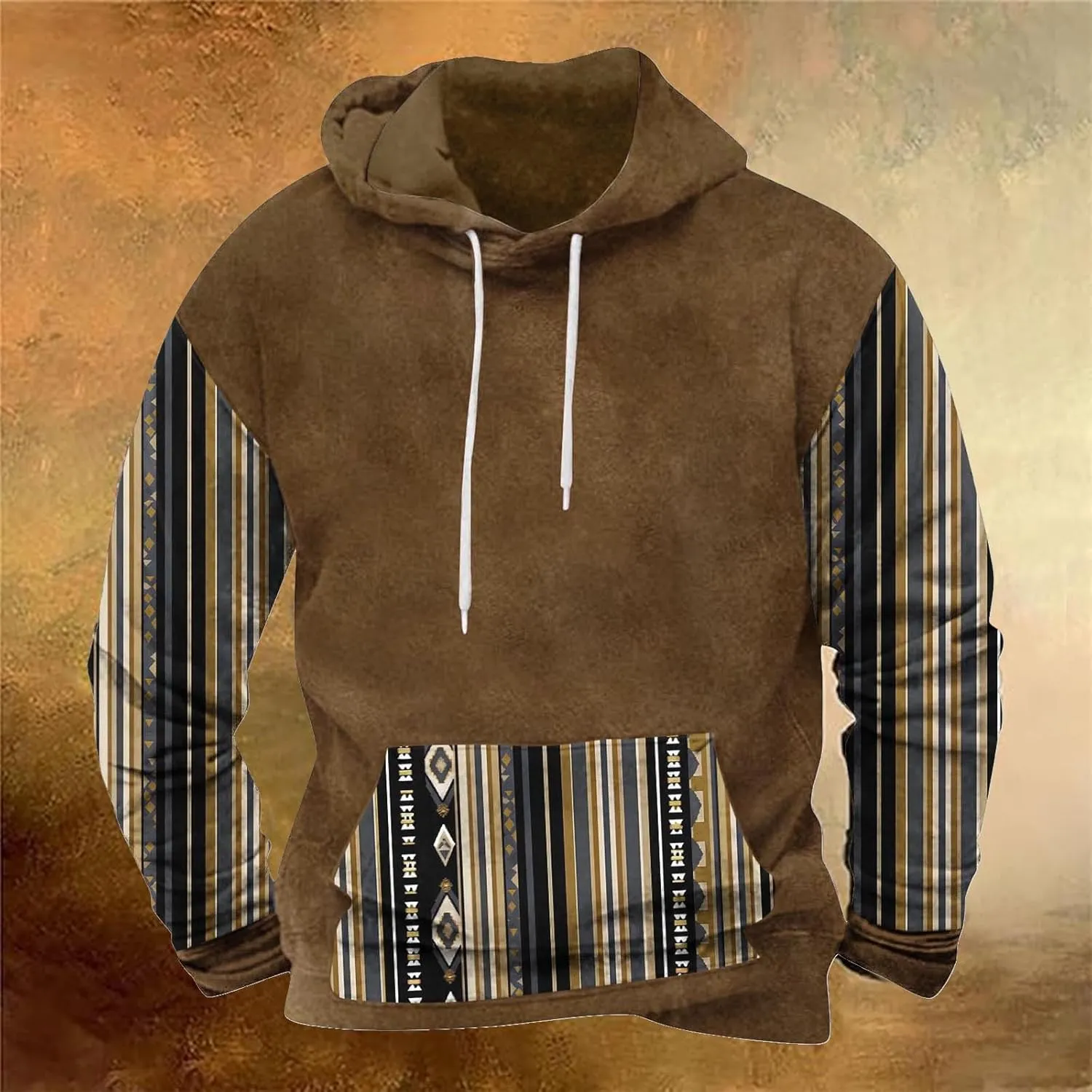 Mens Hoodies Vintage Long Sleeve Sweatshirts for Men Lightweight Drawstring Fall Casual Hoodies Pullover Streetwear