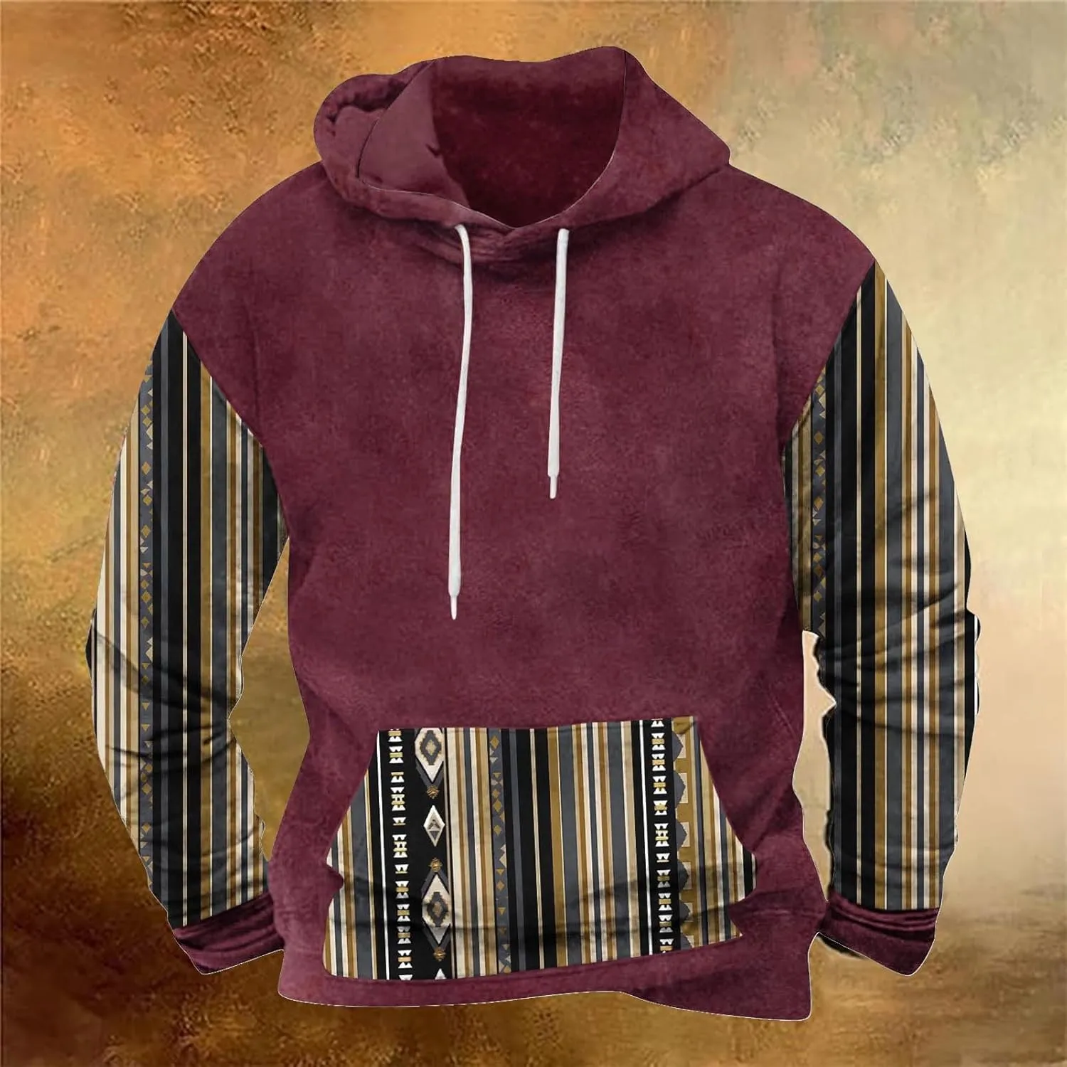 Mens Hoodies Vintage Long Sleeve Sweatshirts for Men Lightweight Drawstring Fall Casual Hoodies Pullover Streetwear