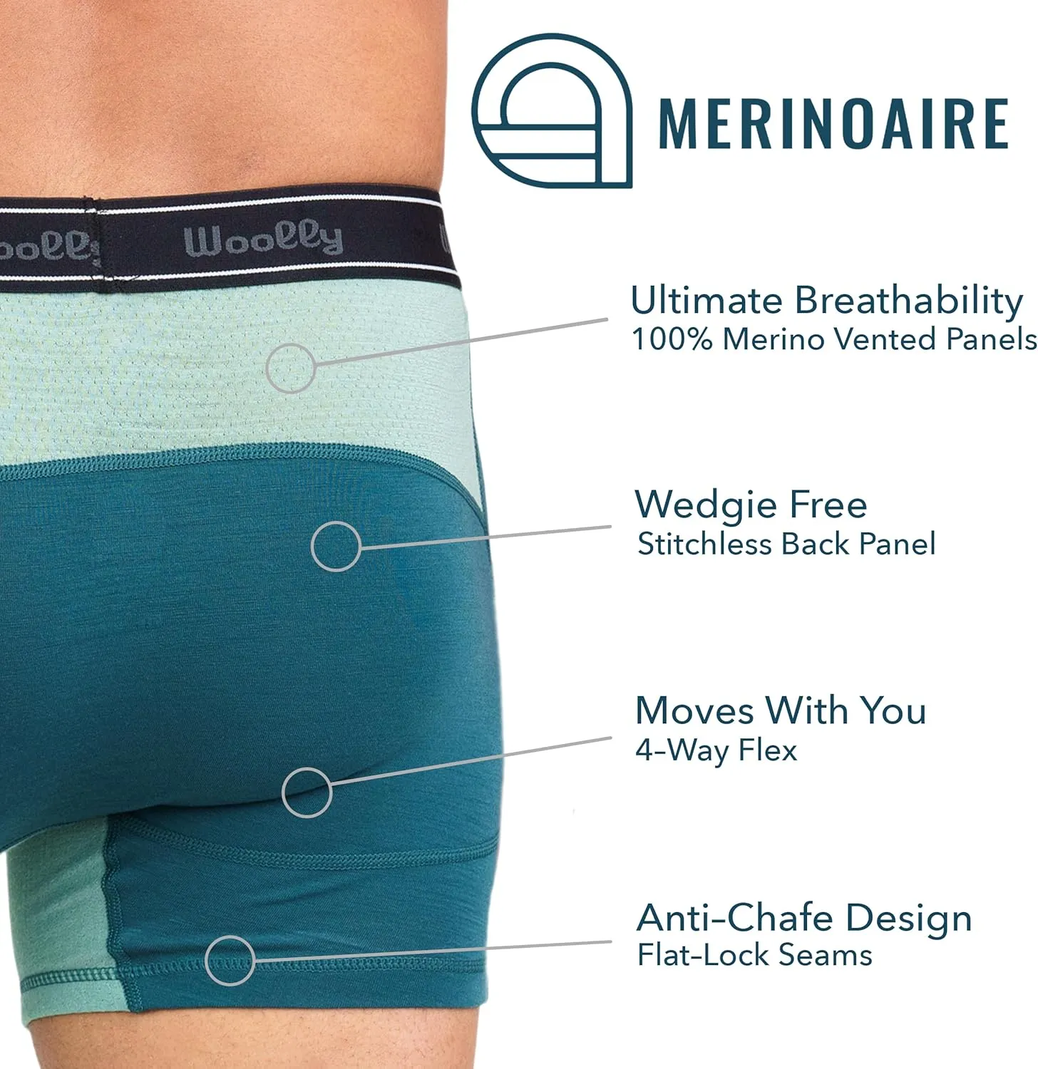 Men's Merino Boxer Brief By Woolly | RWS Certified | Soft, Stink Free, Seattle Designed