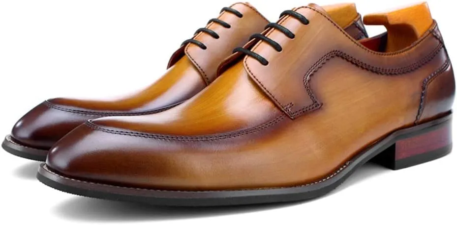 Men's Monk Shoes，Buckle Business Leather Shoes Urban Walking Work Banquet Dress Shoes,Brown- 40/UK 7/US 7.5
