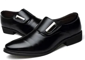 Men's Shoes Business Dress Men's Shoes Wedding Shoes Plus Size(Black,39)