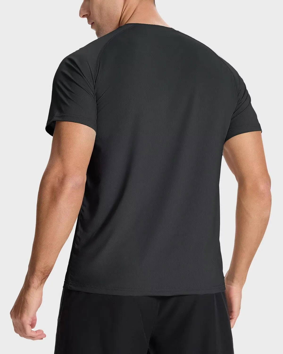 Men's Sun Protection Shirts Lightweight Athletic Quick Dry Rash Guard Cooling Tee with Silver Ion Tech