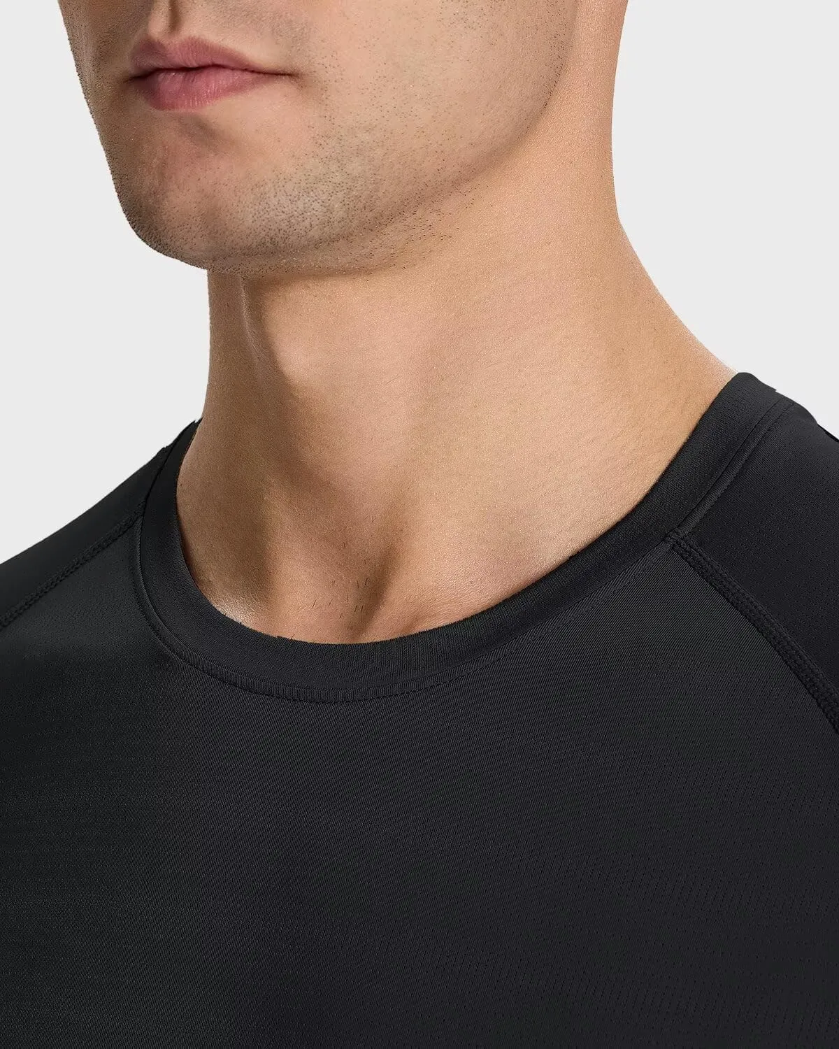Men's Sun Protection Shirts Lightweight Athletic Quick Dry Rash Guard Cooling Tee with Silver Ion Tech