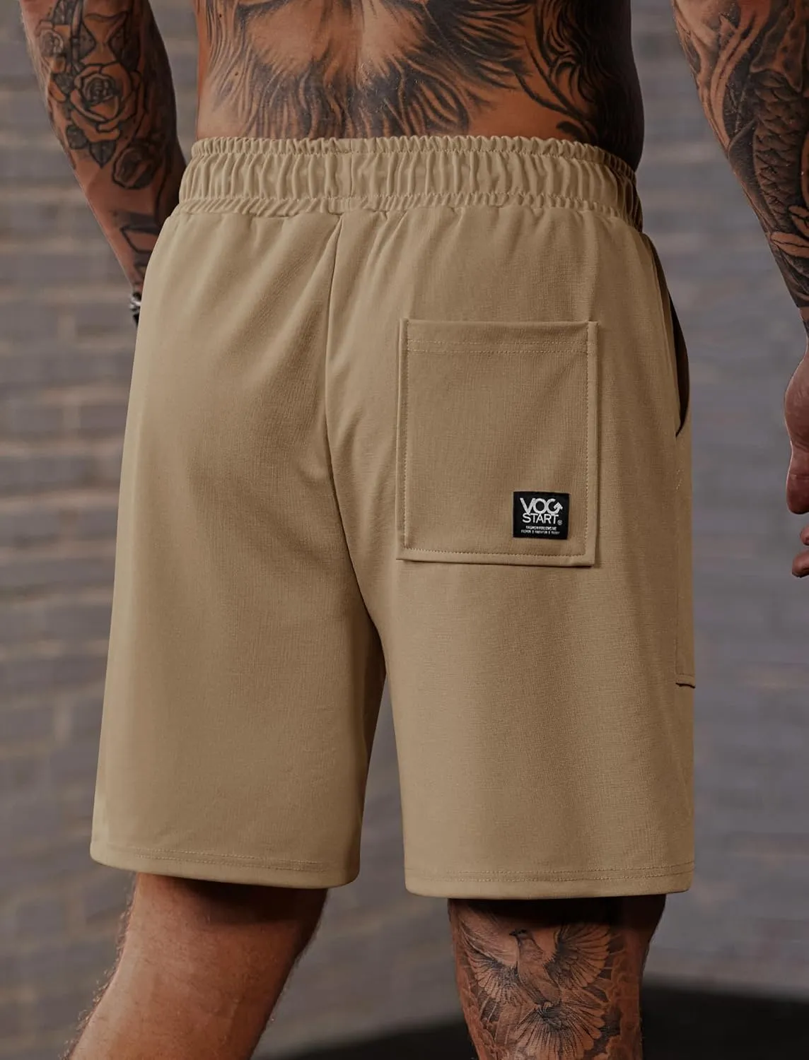Men's Sweat Shorts Elastic Waist Drawstring 6'' Inseam Casual Gym Athletic Shorts with Pockets (S-3XL)