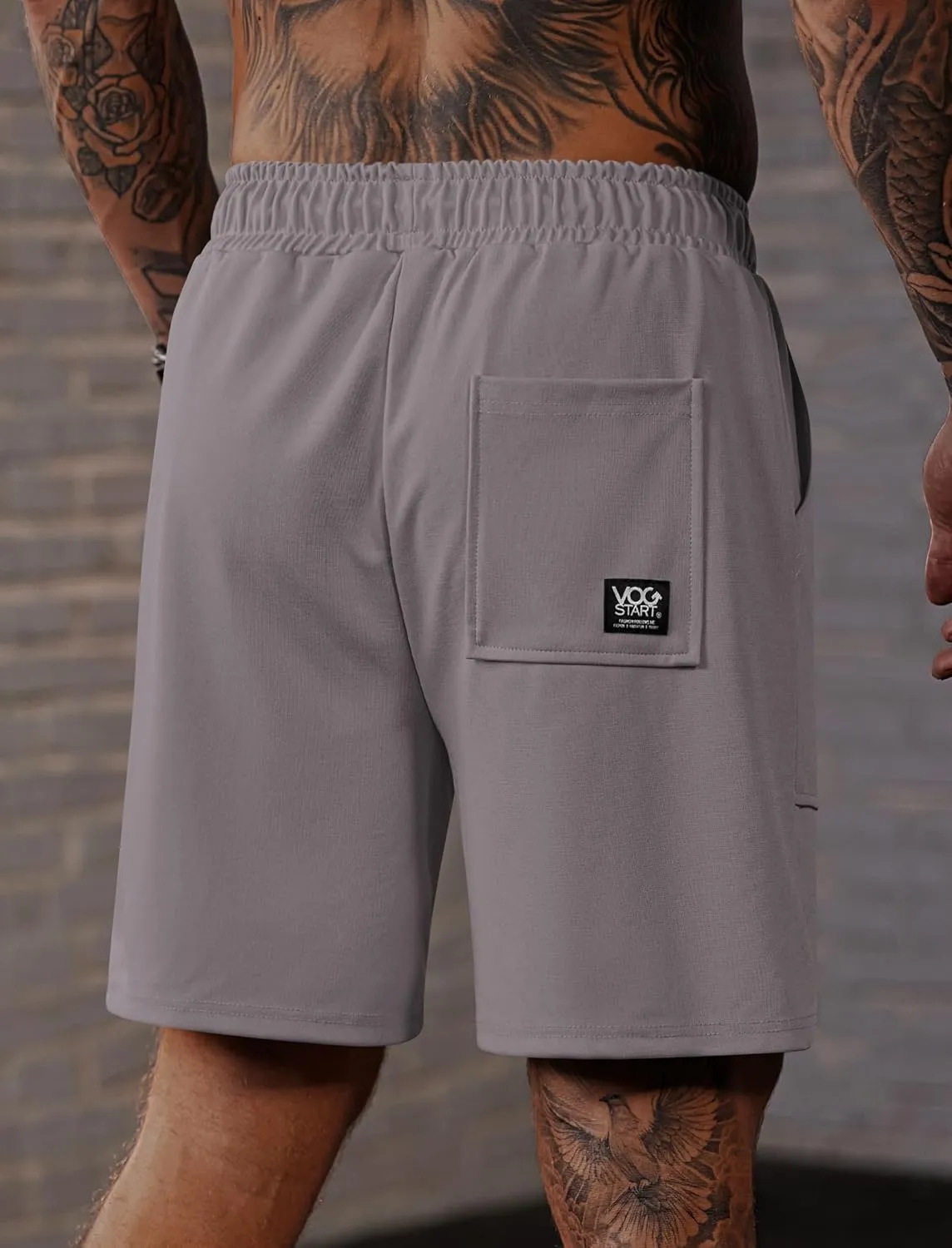 Men's Sweat Shorts Gym Casual Stretch Waist 6'' Inseam Athletic Running Shorts with Pockets (S-3XL)