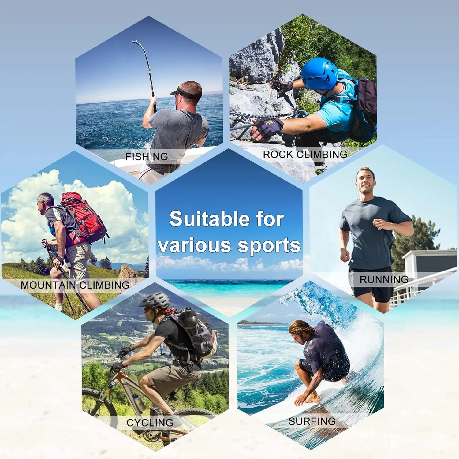 Men's Swim Shirt Rash Guard, UPF50  UV Sun Protection Quick Dry SPF Short Sleeve Fishing Beach T-Shirts
