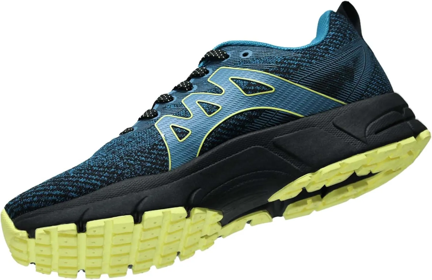 Men's Trail Running Shoes, Lightweight Hiking Sneakers with Arch Support, Non-Slip Shock Absorbing Outdoor Shoes for Mountain Trekking & Athletic Training
