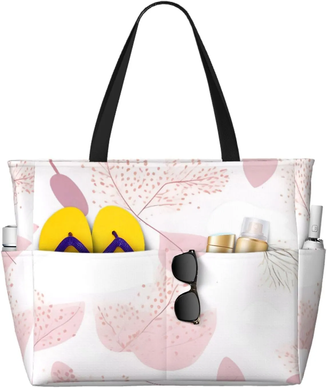 Mermaid Tattoo Spacious Large Capacity Beach Travel Bag - Foldable Beach Bag Tote Bag With Zipper