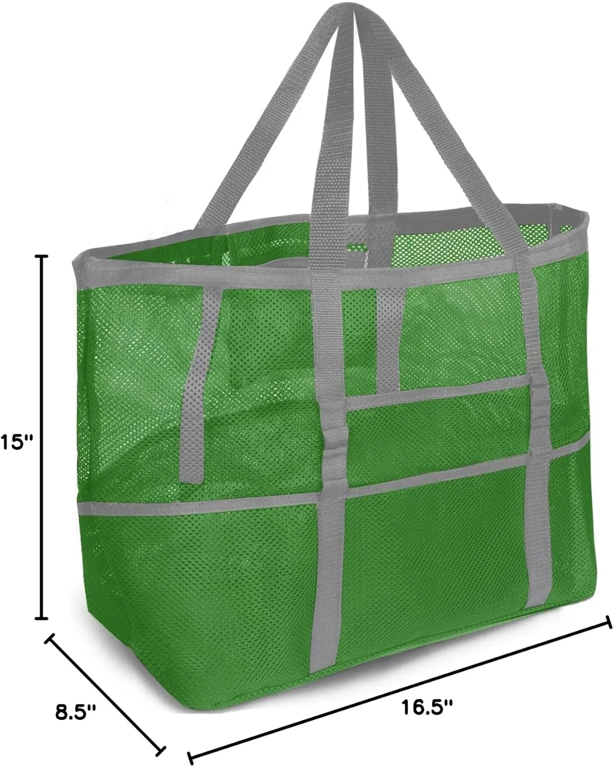 Mesh Beach Bag - Large Tote Bag for Family, Toys & Vacation Essentials