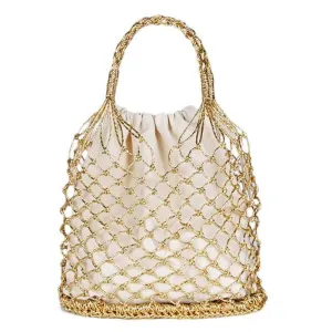 Metallic Netted Shopping Bag