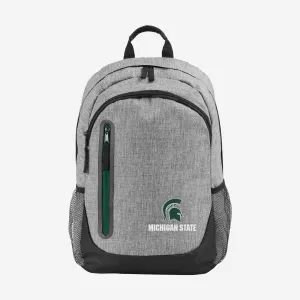 Michigan State Spartans Heather Grey Bold Color Backpack
