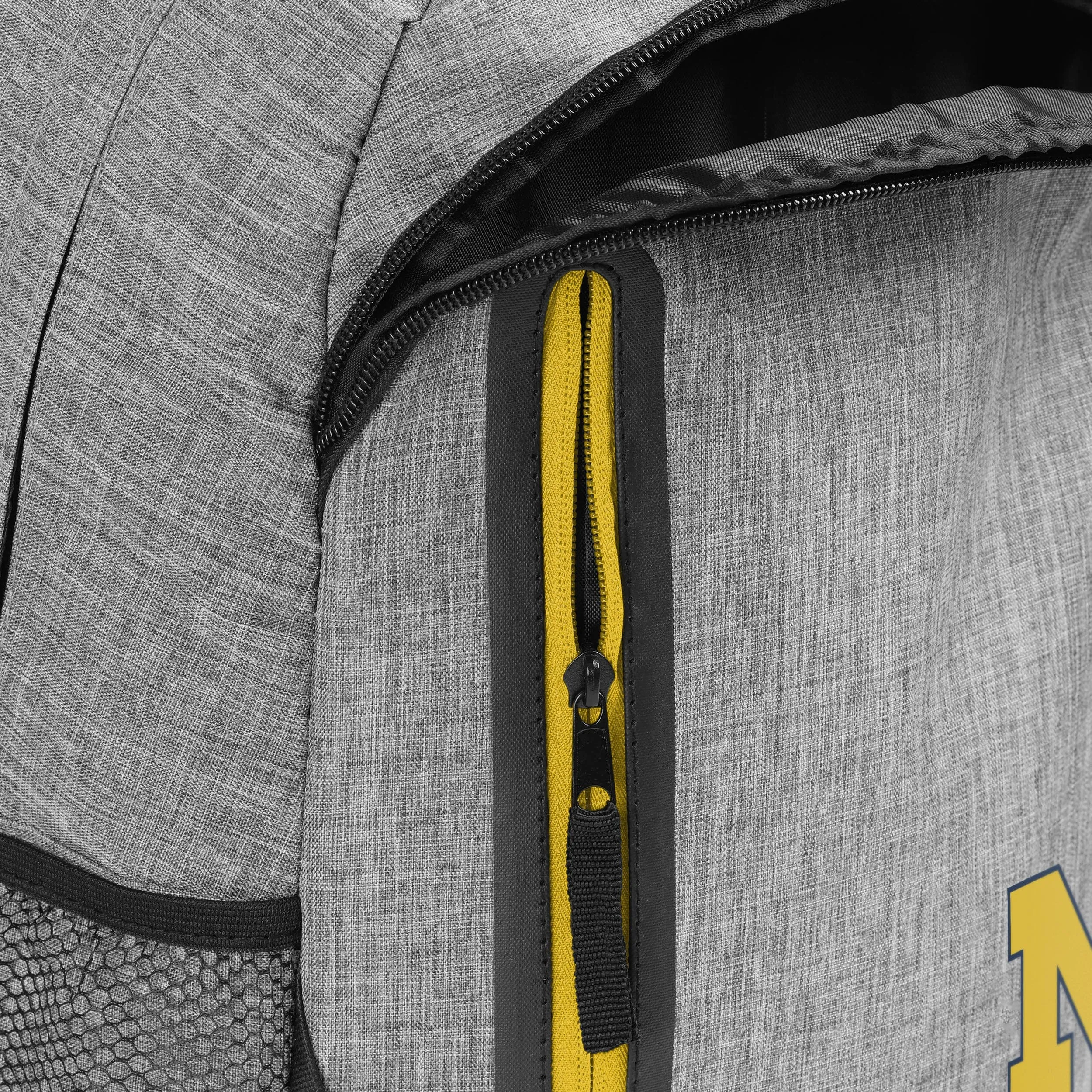 Michigan Wolverines Heather Grey Bold Color Backpack