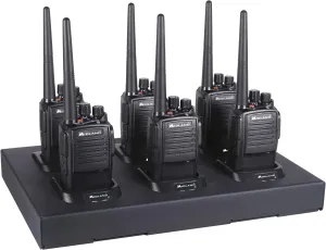 Midland® – MB400X6MC - Business Two-Way Radio - Easy to Program - 16 Channels Covers up to a 350,000 Square Foot Warehouse Construction Hospitality Event Management - Radios and Charger Bundle