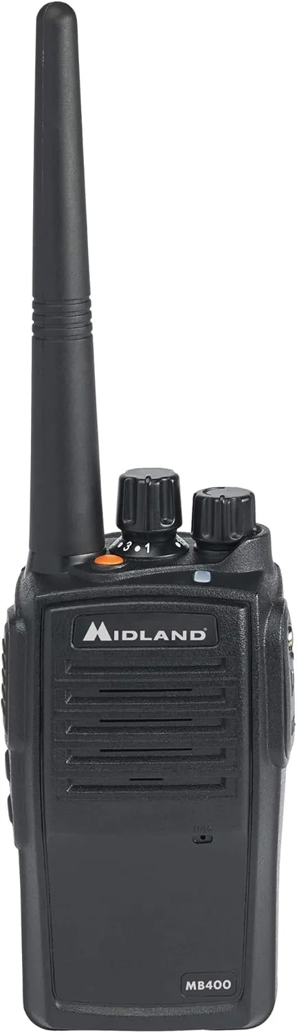 Midland® – MB400X6MC - Business Two-Way Radio - Easy to Program - 16 Channels Covers up to a 350,000 Square Foot Warehouse Construction Hospitality Event Management - Radios and Charger Bundle