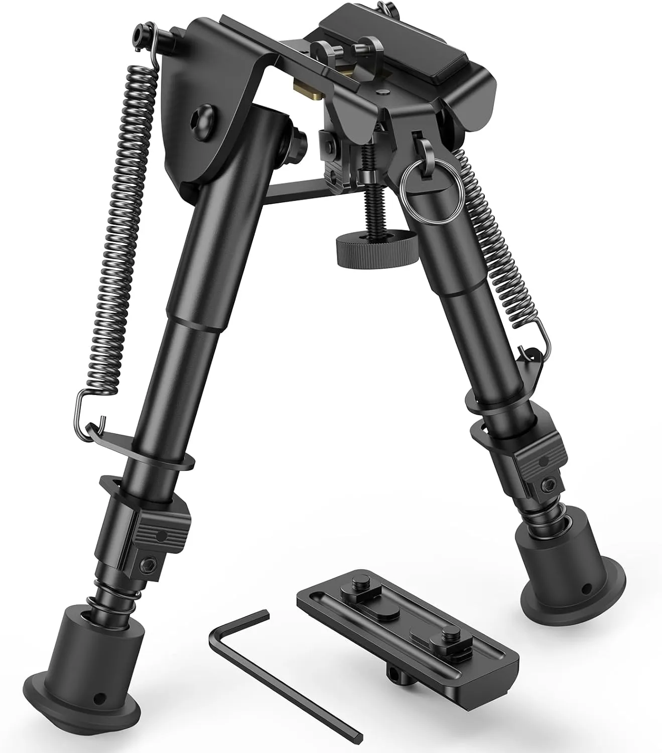 MidTen Bipods for Rifles M-Rail Sling Stud Bipod with Adapter 6-9 Inches