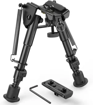 MidTen Bipods for Rifles M-Rail Sling Stud Bipod with Adapter 6-9 Inches
