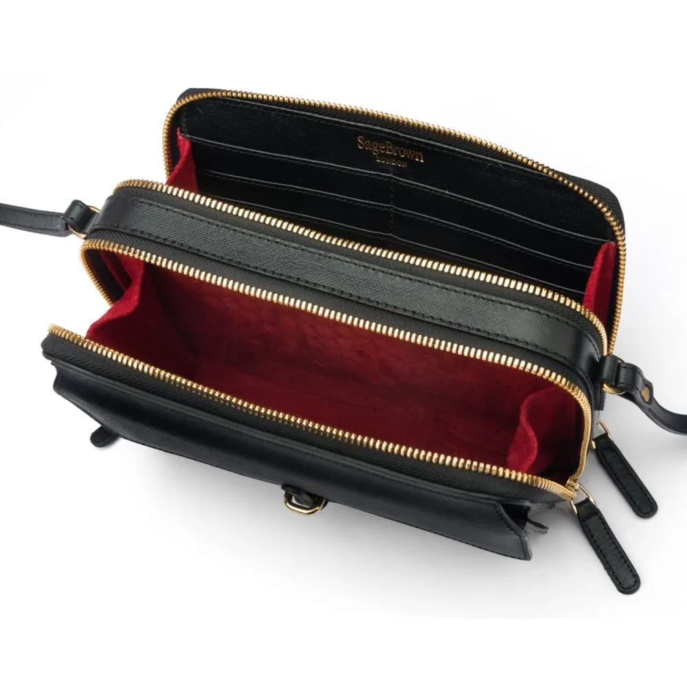 Miranda Bag - Black Saffiano