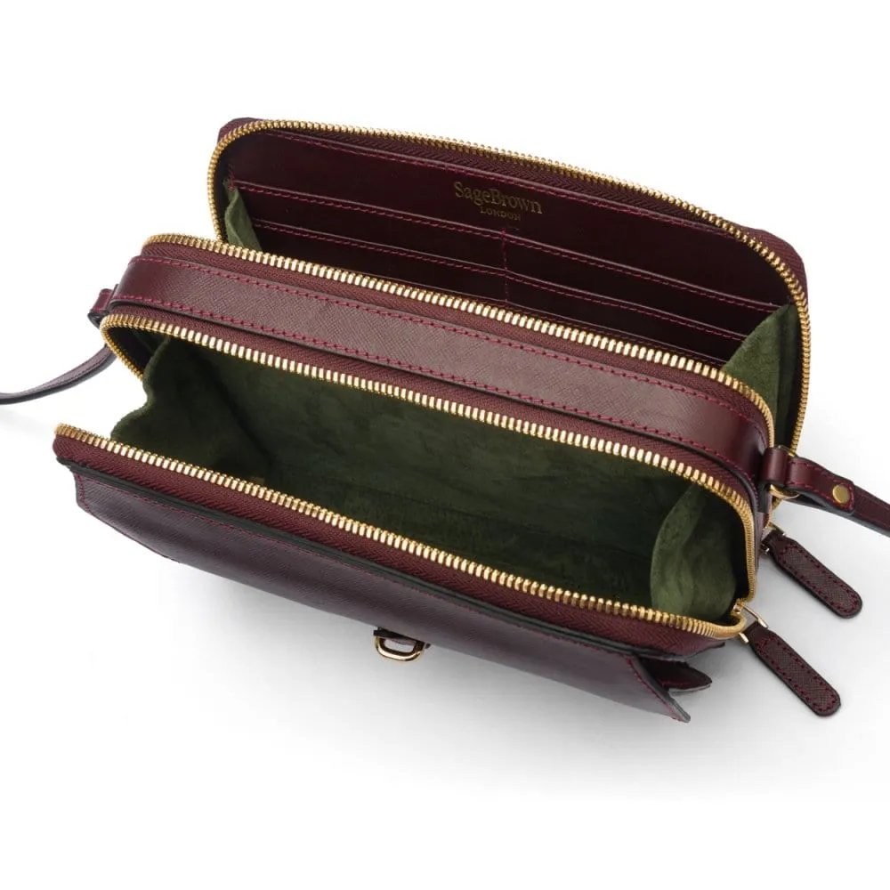Miranda Bag - Burgundy Saffiano