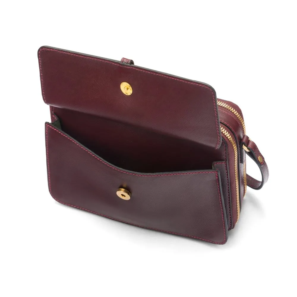 Miranda Bag - Burgundy Saffiano
