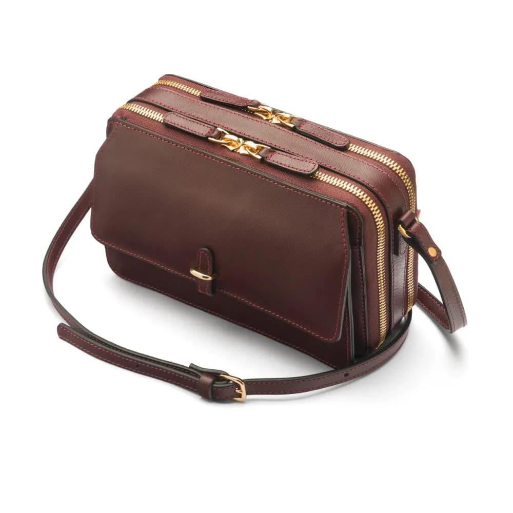 Miranda Bag - Burgundy Saffiano
