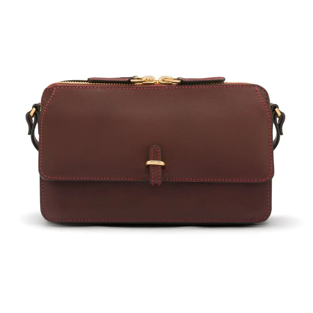 Miranda Bag - Burgundy Saffiano