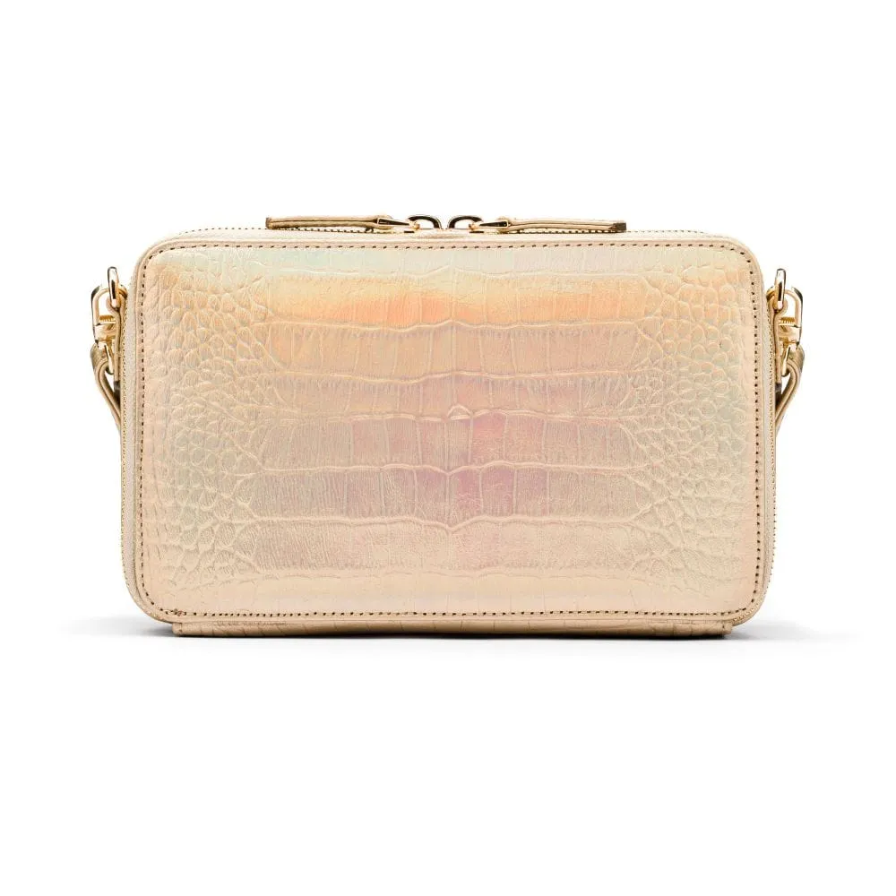 Miranda Bag - Gold Croc-Effect