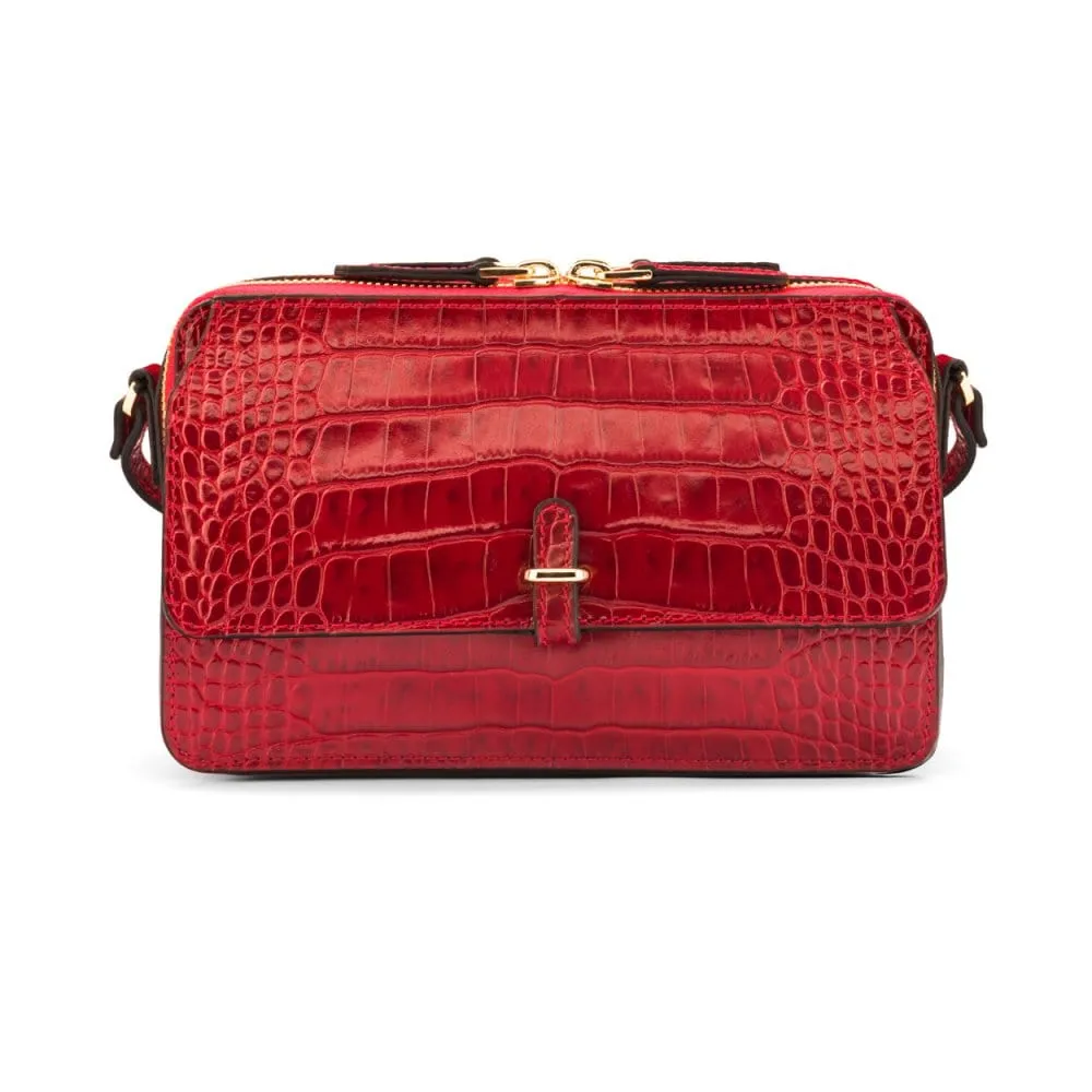 Miranda Bag - Red Croc-Effect