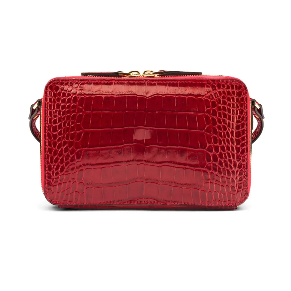 Miranda Bag - Red Croc-Effect