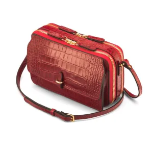 Miranda Bag - Red Croc-Effect